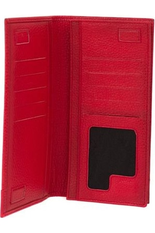 Bilik Deri Kırmızı Rölax Deri Unisex Portföy & Clutch Çanta Ar05