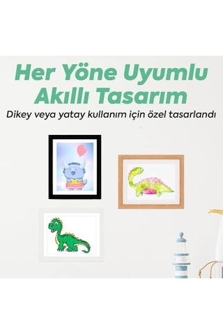 Çocuk Resim Sanat Çerçevesi Mıknatıslı Kapaklı, Duvara Asılabilir, Etkinlik Sergileme Çerçevesi, Çocuk Çizimleri İçin Katlanabilir Çerçeve, A4 Beyaz Açık Gri