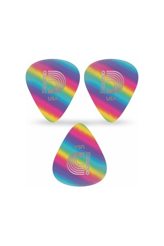 Daddario 1crb2-3 Gitar Penası 3 Adet 0,50mm. Celluloid Rainbow Lıght
