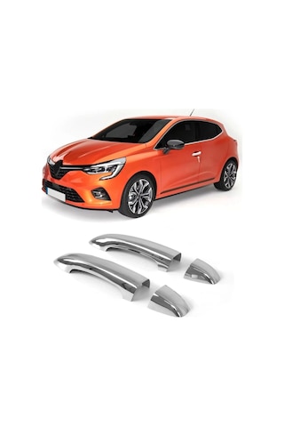 Renault Clio 5 Kapı Kolu Kromu 4 Parça P.çelik