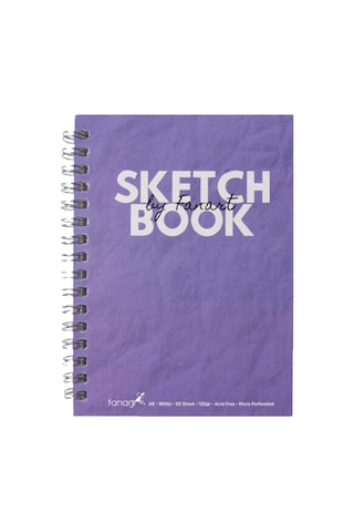 Fanart Academy Sketch Book 120 G Spiralli 50 Yp A6 Mor