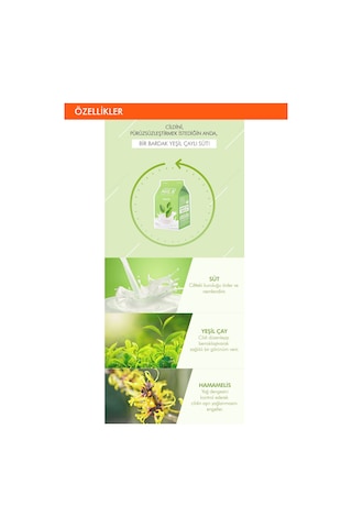 Missha Hassas Ciltler İçinKarşıtı Yaprak Maske(Yeşil Çay-Süt) APIEU Green Tea Milk One-Pack