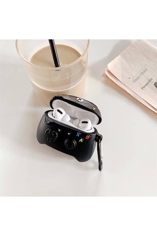 E2M Airpods Pro Uyumlu Kılıf Joystick Siyah