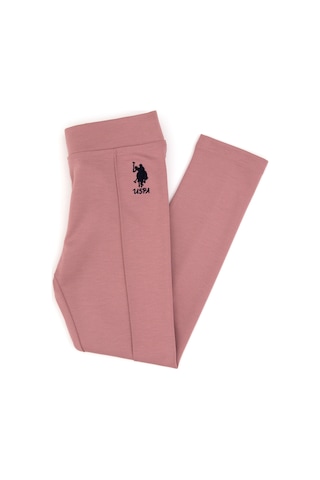 U.S. Polo Assn. Kız Çocuk Orkide Nervürlü İnterlok Tayt 50316891-VR221