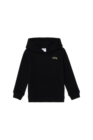 U.S. Polo Assn. Erkek Çocuk Siyah Basic Kapüşonlu Sweatshirt 50295161-VR046