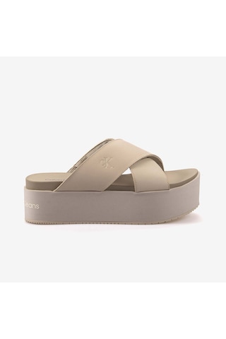 Calvin Klein Kadın Spor & Sneaker Ayakkabı Yw0yw01349 Bej