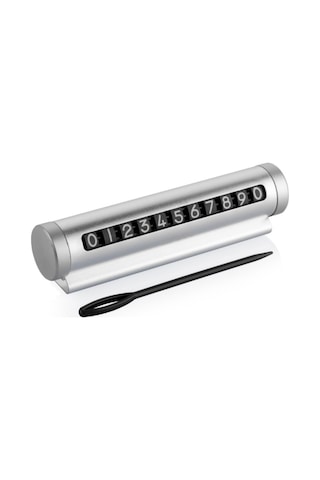 LivX Alüminyum Kasa Çevirmeli Araç Park Telefon Numaratör