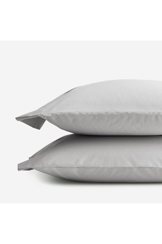 Prime Sleeks %100 Pamuk Yastık Kılıfı 2 Adet - Gri - 50x70cm Gri