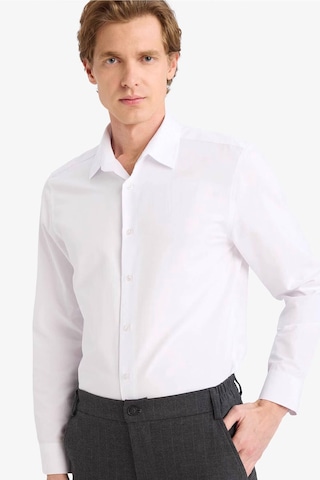 Defacto Modern Fit Polo Yaka Uzun Kollu Gömlek G0375ax26spwt79 Beyaz-wt79