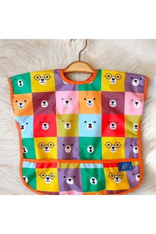 Candar Sıvı Geçirmez Kolsuz 6-24 Ay 2'li Aktivite Ve Mama Önlüğü Colour-bear Standart