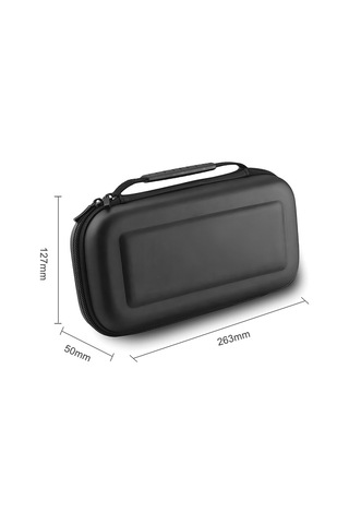 Suofeng Nintendo Switch Ve Aksesuarları İçin Sert Kılıflı Taşınabilir Saklama Çantası - Siyah Eva Ve Nilon Malzeme