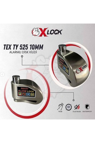 Tex Ty525 Plus 10mm Alarmlı Disk Kilidi-75416