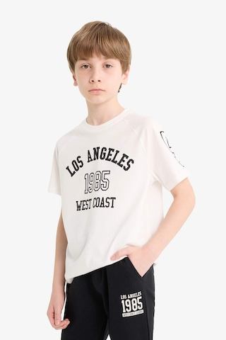 Defacto Erkek Çocuk 2li Takım Baskılı Kısa Kollu Tişört Eşofman Altı D9884a825auwt32 Beyaz