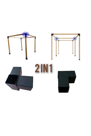 Pergola Demir Bağlantı 10x10cm Çardak Kamelya Köşe 0rta 90
