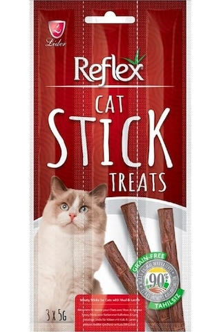 Reflex Biftekli Kuzulu Kedi Ödül Çubuğu 3 x 5 G Reflex Biftekli Kuzulu Kedi Ödül Çubuğu 3 x 5 G