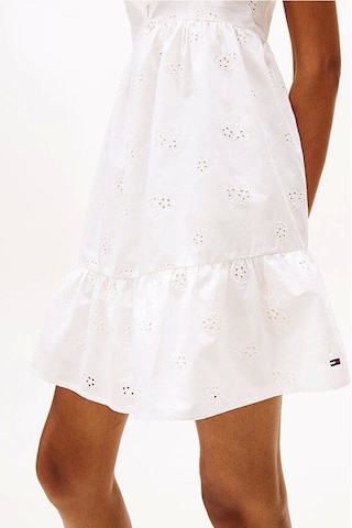Tommy Jeans Tjw Broderıe Anglaıse Dress Kadın Beyaz Elbise Dw0dw21165ybl Beyaz