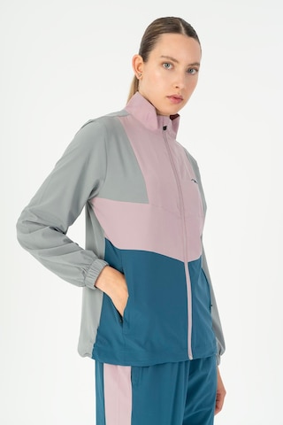 Maraton Regular Kadın Dik Yaka Gri- Tracktop Gri-
