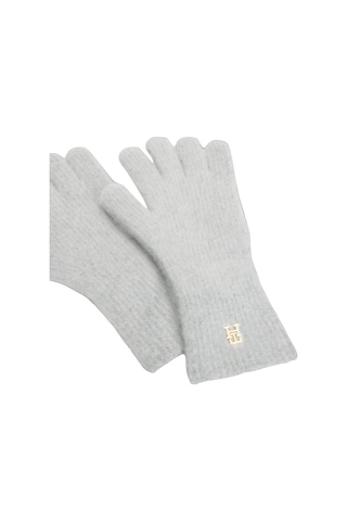 Tommy Hilfiger Th Elevated Chıc Gloves Kadın Gri Atkı Bere Eldiven - Aw0aw19132