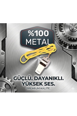 Metal Ipli Hakem Deprem Düdüğü 24'lü