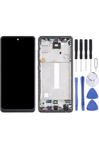 Samsung Galaxy Sm Uyumlu -a525 A52 Ekran Lcd Dokunmatik Full Çıtalı Tam Boyut Oled-sm-a525-lcd-siyah