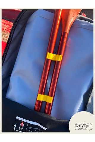 Sup/kano Sarı Kürek Düzenleyici Aparat 2'li Set-kürek Parça Tutucu Klips-paddle Board Taşıma Aksesuarı