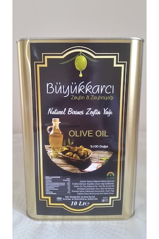 Büyükkarcı Naturel Biricnci Zeytinyağı Teneke 10 L
