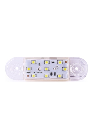 9 LEDLİ TOMBUL PARMAK LED BEYAZ 12V-24V DEKORATİF LAMBA