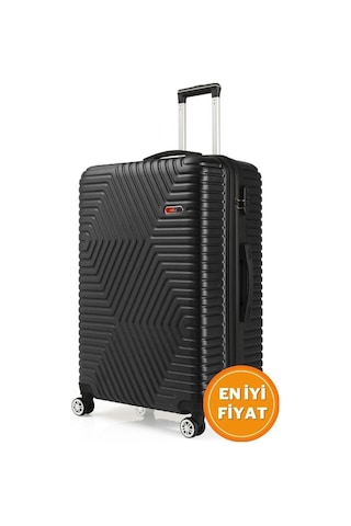G&d Polo Suitcase Abs Siyah Büyük Boy Valiz 600.01-b
