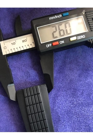 Tag Heuer Uyumlu Siyah Silikon Kordon 26mm