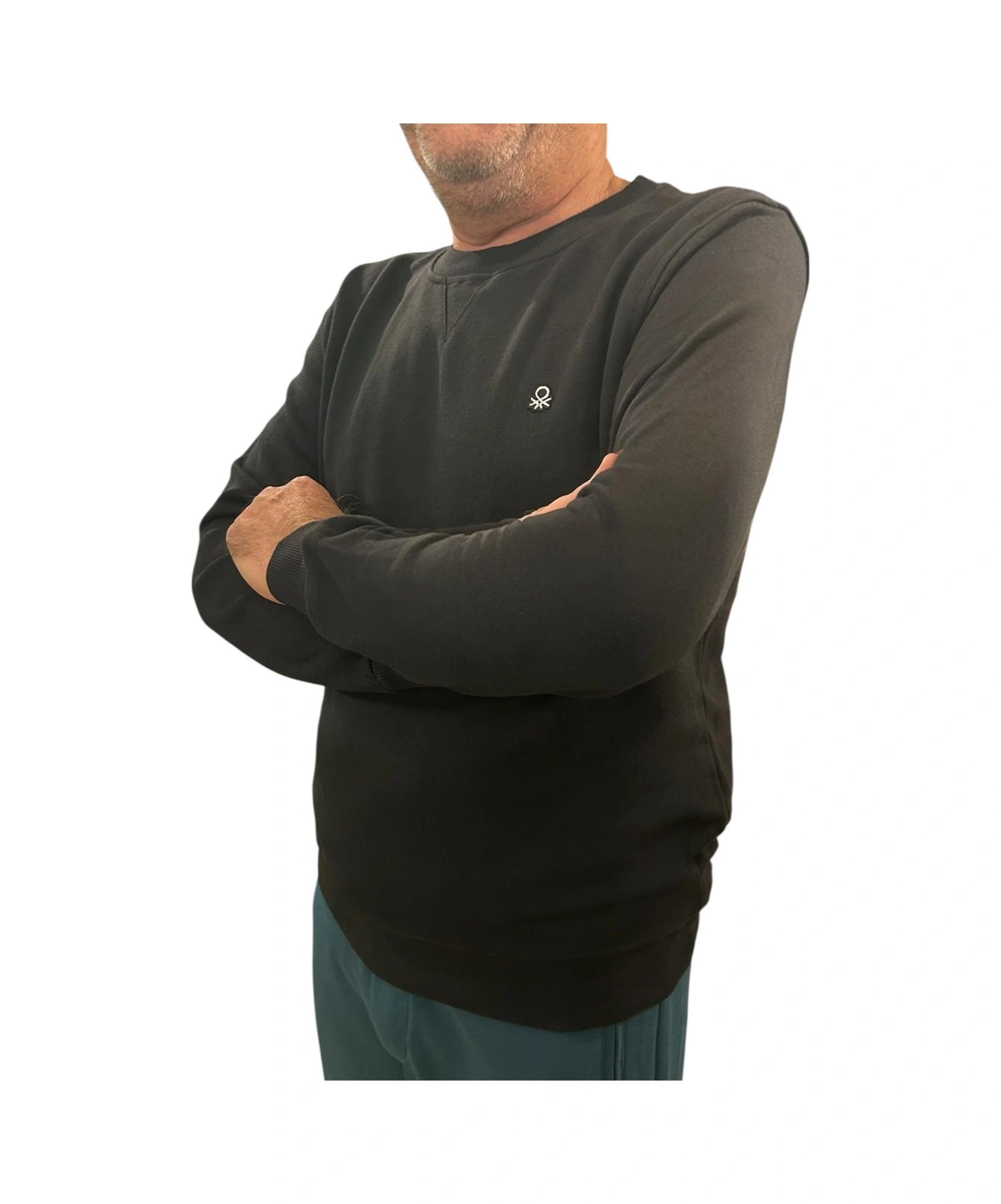 Benetton Erkek Siyah Sweatshirt Siyah