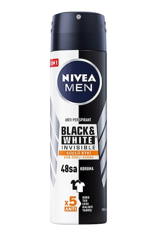 3 Adet Nivea Deodorant Black&white Ultimate Impact Erkek 150 Ml