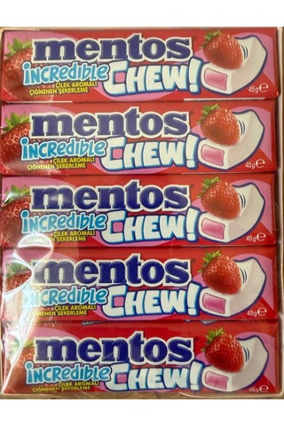 İncredıble Chew Çilek Aromalı Çiğnenen Şekerleme 45 G 20 Adetli