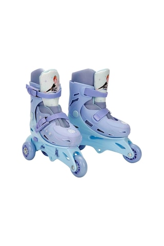 Frozen Karlar Ülkesi 3 Tekerlekli Inline Paten - 29-32 Numara Ayarlanabilir Başlangıç Pateni Çok Renkli