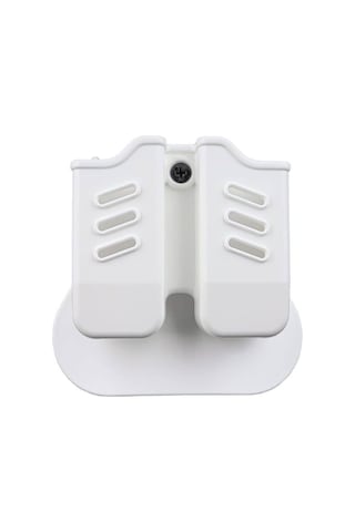 Bg Black Grips Taktik Polimer Çiftli Şarjörlük Beyaz Renk
