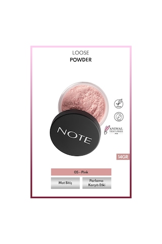 Loose Powder 05 Pink Makyaj Sabitleyici Matlaştırıcı Toz Pudra
