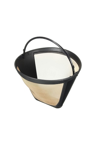 1pc Kalıcı Yeniden Kullanılabilir 4 Koni Şekli Kahve Filtresi Örgü Sepeti Paslanmaz Yeni