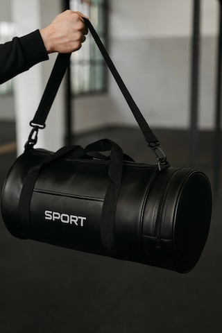 Suni Deri Unisex Askılı Silindir Spor Çantası Fitness Çantası Çok Renkli