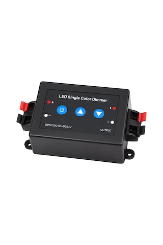 Xtechnx Xtechn037847 Powermaster Pm-37847 Tek Renk Şerit Led Dimmer Kablosuz Rf Uzaktan Kumandalı Kontrol Cihazı Renkli