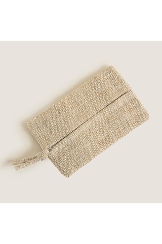 Chakra Hiyali Dikdörtgen Çok Amaçlı Çanta 19x13 Cm Natural