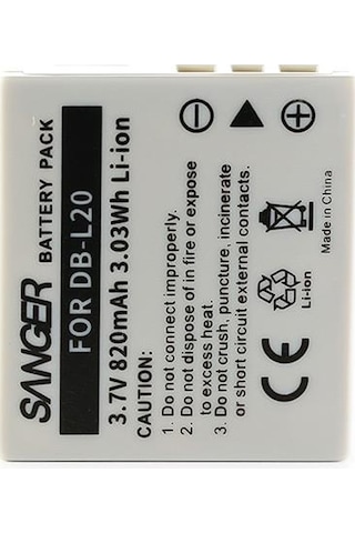 Sanyo Xactı Dsc-J4 Vpc-C1 Vpc-C4 Vpc-C5 için Sanger Db-L20 Batarya