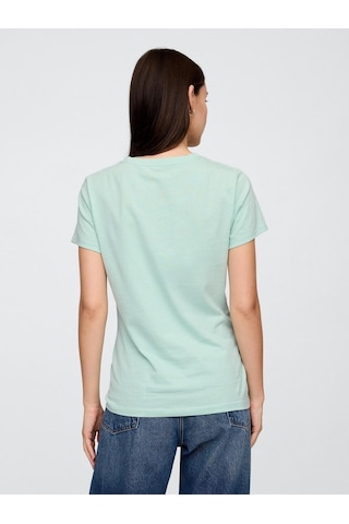 Gap 729555013 V-ss Logo Classic Tee Kadın Tişört Yeşil