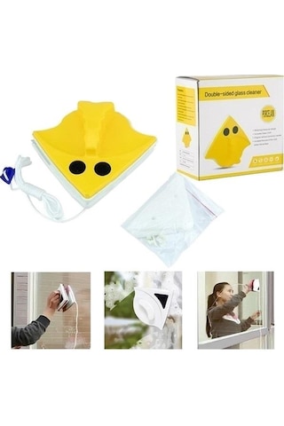 Çift Taraflı Cam Temizleyici Mıknatıslı Cam Silme Aparatı