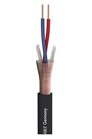 Mikrofonkabel Stage 22 Yüksek Esneklik Xlr Erkek 3-kutuplu Neutrik Nc3mxx / 6,3 Mm Stereo Fiş Neutrik Np3x, Siyah Kablo, Almanya'da Tarafından Üretilmiştir 1m