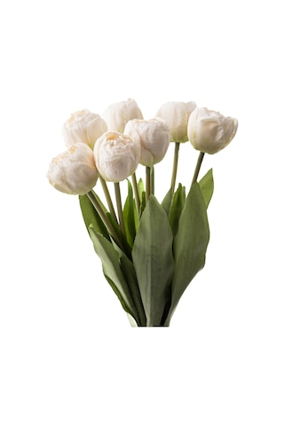Mudo Home Lale Demeti Beyaz 40cm