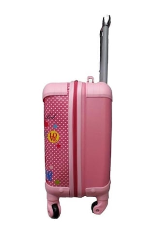 Laguna Lüks Kız Çocuk Pembe Lol Baskılı Kabin Valizi Çok Renkli