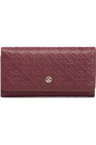 Tergan Bordo Deri Kadın Cüzdan - S1cb00005783-g7q Bordo