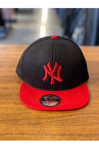 Ny Yankees Siyah Renk Kanvas Hiphop Snapback Rapper Cap Şapka