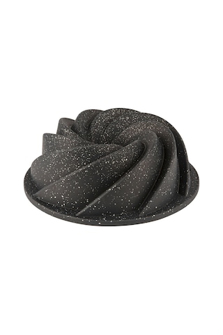 Granit Döküm Kek Kalıbı Rüzgar Gülü Siyah Renk 24 Cm