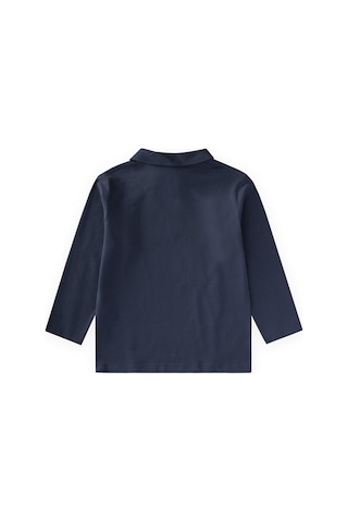 Cigit Polo Yaka Uzun Kollu T-shirt 5-12 Yaş Lacivert