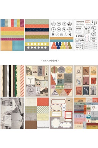 12 Küçük Çıkartma Dıy El Sanatları Pullar Çok Renkli